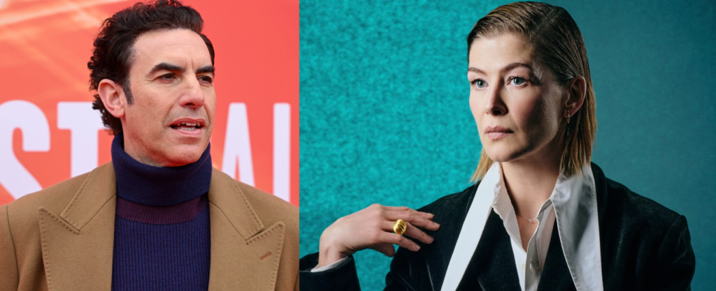 Rosamund Pike to dominate Sacha Baron Cohen in new Netflix movie